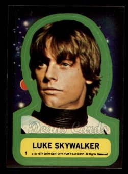 1977 Topps Star Wars Stickers #1 Luke Skywalker