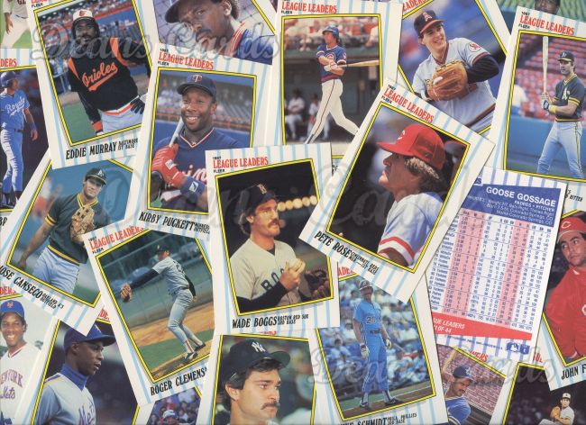 1987 Fleer Baseball League Leaders Complete Set