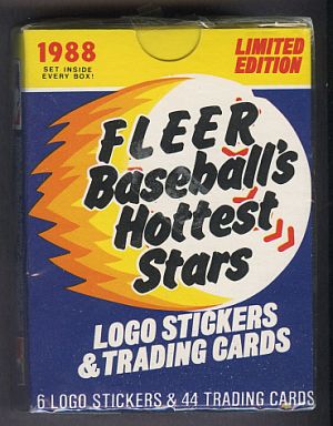 1988 Fleer Baseball Hottest Stars Factory Sealed Complete Set