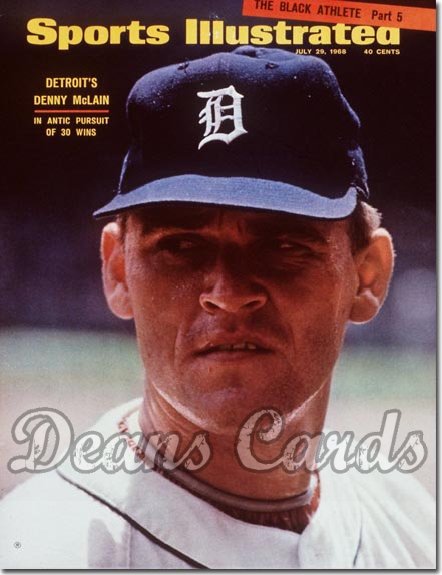 1968 Sports Illustrated - No Label July 29 - Denny McLain (Detroit Tigers)