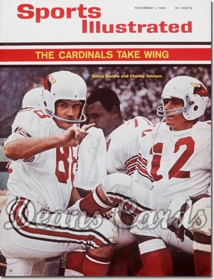 1965 Sports Illustrated - No Label November 1 - Charley Johnson & Sonny Randle St. Louis Cardinals