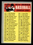 1970 Topps #542 GRY Checklist 6 Front Thumbnail