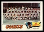 1977 Topps #211 - Joe Altobelli Giants Team Checklist Front Thumbnail