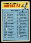1966 Topps #183 SM Checklist 3 Front Thumbnail
