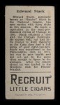 1912 T207 Eddie Stack Back Thumbnail