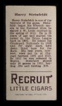 1912 T207 Harry Steinfeldt Back Thumbnail