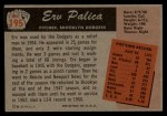 1955 Bowman #195 xTR Erv Palica Back Thumbnail