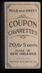1914 Coupon T213 #205 Rube Oldring Back Thumbnail