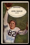 1953 Bowman #54 Gern Nagler Front Thumbnail