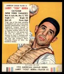 1953 Red Man #3 AL Yogi Berra Front Thumbnail