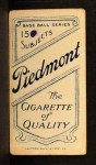 1909 T206 xGLV Jake Stahl Back Thumbnail