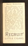 1912 T207 Harry Wolverton Back Thumbnail
