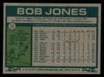 1977 Topps #16 Bob Jones Back Thumbnail