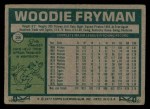 1977 Topps #28 Woodie Fryman Back Thumbnail