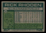 1977 Topps #245 Rick Rhoden Back Thumbnail