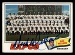 1977 Topps #647 - Dick Williams Expos Team Checklist Front Thumbnail