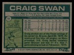 1977 Topps #94 Craig Swan Back Thumbnail