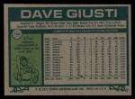 1977 Topps #154 Dave Giusti Back Thumbnail