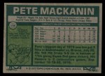 1977 Topps #156 Pete Mackanin Back Thumbnail