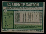 1977 Topps #192 Cito Gaston Back Thumbnail