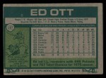 1977 Topps #197 Ed Ott Back Thumbnail