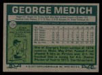 1977 Topps #294 Doc Medich Back Thumbnail