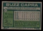 1977 Topps #432 Buzz Capra Back Thumbnail
