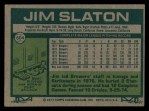 1977 Topps #604 Jim Slaton Back Thumbnail