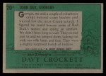 1956 Topps Davy Crockett #20 GEO Ambush Back Thumbnail