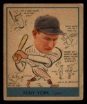 1938 Goudey Heads Up #284 Rudy York Front Thumbnail