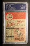1953 Topps #244 Willie Mays Back Thumbnail
