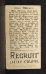 1912 T207 Mike Mitchell Back Thumbnail
