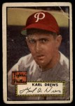 1952 Topps #352 <b>Karl Drews</b> Front Thumbnail - 2201782f