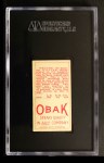 1911 T212 Obak #165 RED Buck Weaver Back Thumbnail