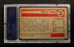 1954 Bowman #89 Willie Mays Back Thumbnail