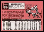 1969 Topps #208 MON Donn Clendenon Back Thumbnail