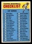 1966 Topps #34 Checklist 1 Front Thumbnail