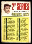 1967 Topps #103 xDOT - Mickey Mantle Checklist 2 Front Thumbnail