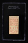 1911 T205 Zach Wheat Back Thumbnail