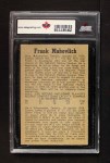1958 Parkhurst #33 Frank Mahovlich Back Thumbnail