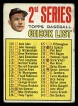 1967 Topps #103 xDOT - Mickey Mantle Checklist 2 Front Thumbnail