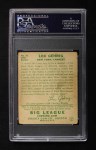 1934 Goudey #61 Lou Gehrig Back Thumbnail