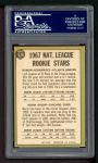 1967 Topps #576 - Ramon Hernandez / Norm Gigon NL Rookies Back Thumbnail