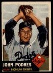 1953 Topps #263 Johnny Podres Front Thumbnail