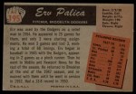 1955 Bowman #195 xTR Erv Palica Back Thumbnail