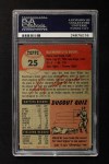 1953 Topps #25 Ray Boone Back Thumbnail