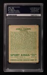 1933 Goudey Sport Kings #6 Jim Thorpe Back Thumbnail