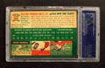 1954 Topps #90 Willie Mays Back Thumbnail