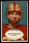 1953 Bowman #74 Jules Rykovich Front Thumbnail
