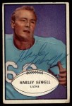 1953 Bowman #58 Harley Sewell Front Thumbnail